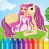 Princess Coloring Book for a Little Preschool Toddler Girls