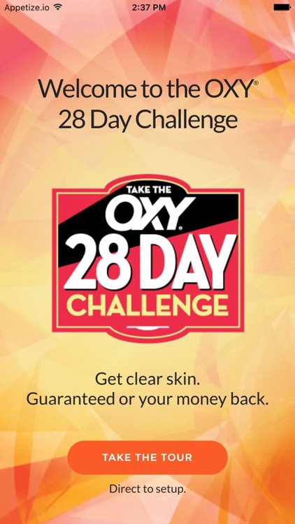 OXY 28 Day Challenge for acne free skin