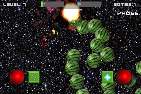 Melon Attack - Asteroids that Splat screenshot 3