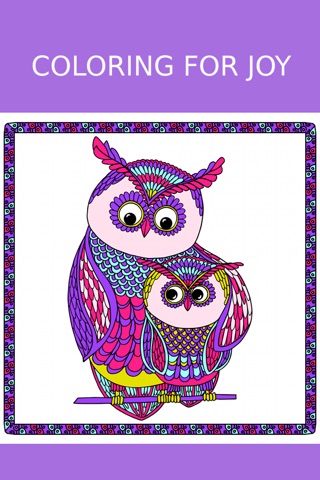 Owl Coloring Book For Adults: Free Fun Adult Coloring Pages - Relaxation Anxiety Stress Relief Color Therapy Games screenshot 3