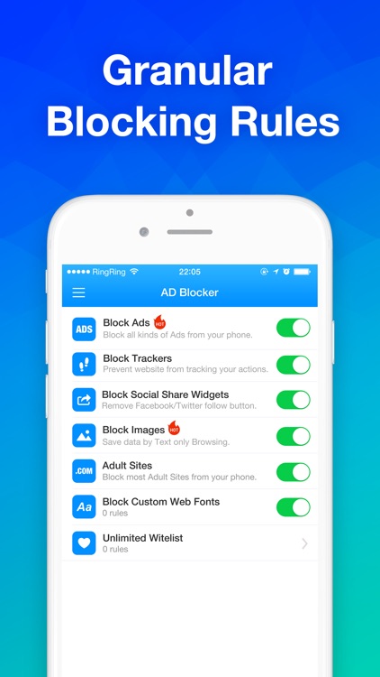 ADBlock Lite - Block all Ads for Safari, fast browsing and data saving screenshot-4