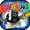 Coloring Book : Painting Pictures on Lego Super Heroes Cartoon for Pro