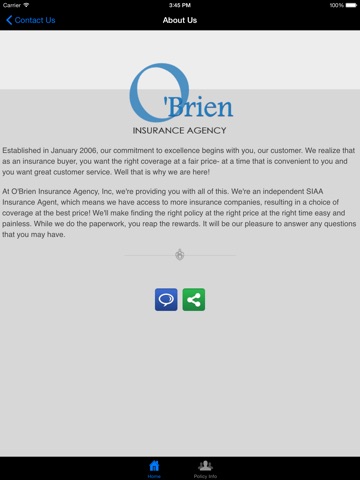 O'Brien Insurance Agency HD screenshot 3