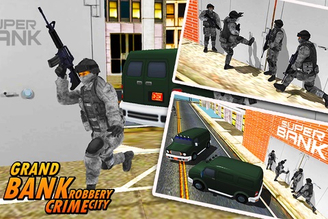Bank Robbery - crime city police shooting 3D free screenshot 4