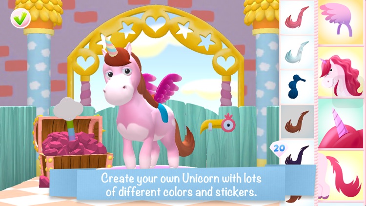 Unicorn Glitterluck - Rainbow Adventure for kids screenshot-0