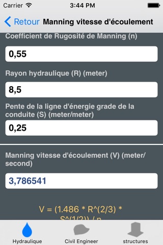 Hydraulics and Waterworks Calc screenshot 2