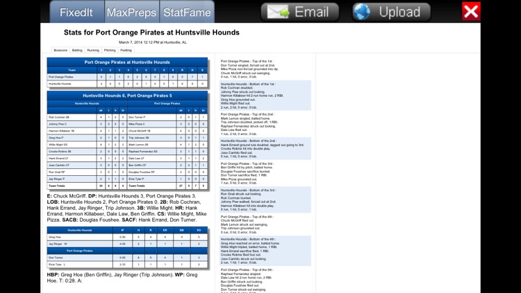 Fixed It! Baseball ScoreBook screenshot-3