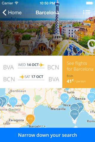 Hellotrip, find all available destinations within your budget screenshot 2