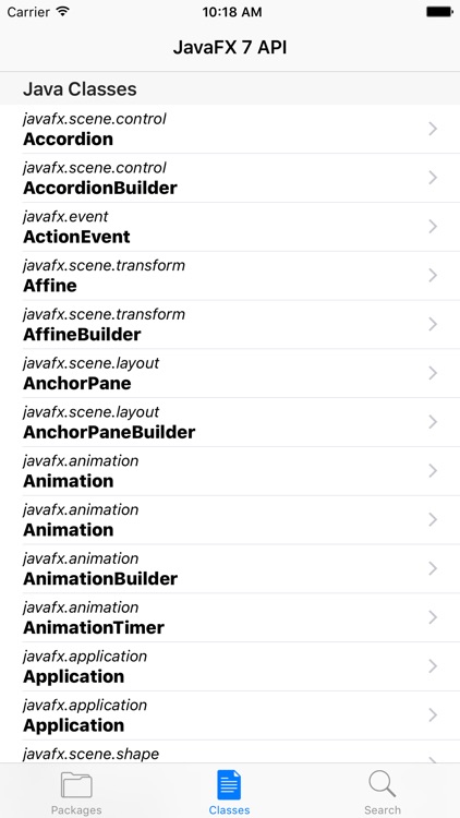 JDoc - JavaFX 7 API