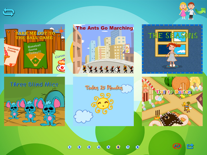 Bài hát phim hoạt hình tiếng Anh cho trẻ em C