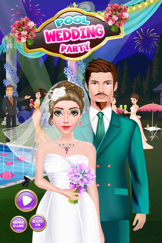 Pool Wedding Salon Makeover & Dress up Salon Girls Game screenshot 4