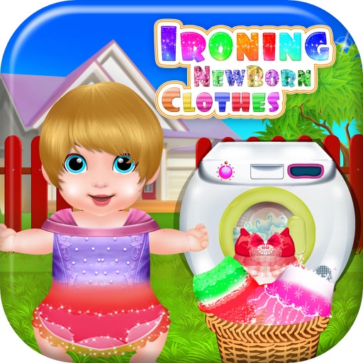 Ironing Newborn Clothes washing girls games for babies