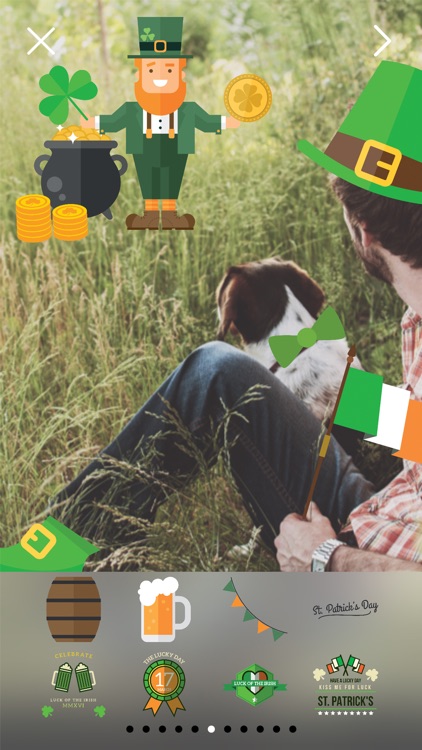 LuckLuckLuck Pro - St Patricks Irish Pride Everyday Photo Stickers screenshot-3