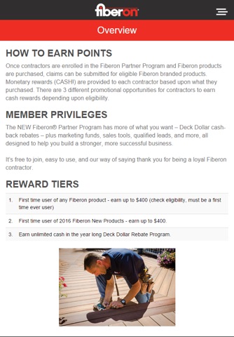 Fiberon Rewards Easy Upload App screenshot 2