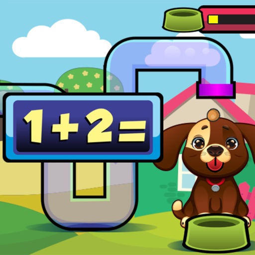 Dog Kid Game Number and Math Icon