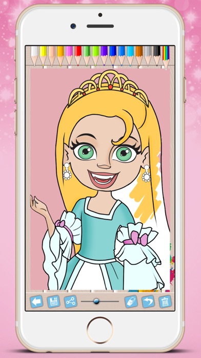 How to cancel & delete Royal Princess Coloring Book - Paint fairy tale princesses from iphone & ipad 2