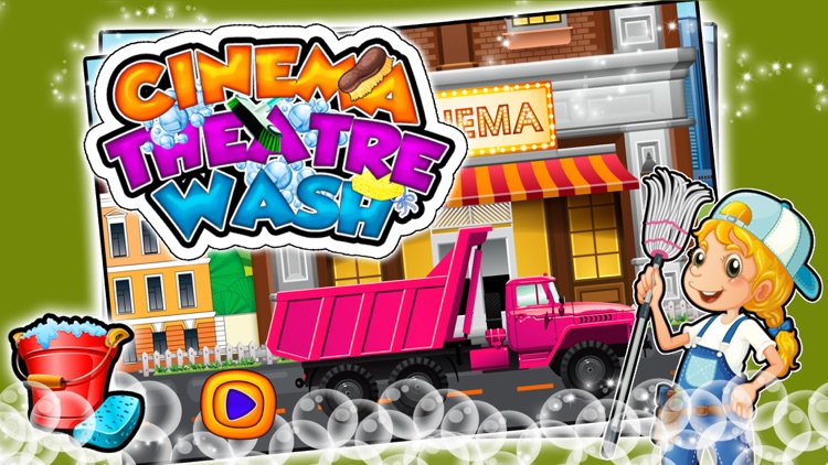 Cinema Theater Wash – Cleanup messy & dirty theater rooms in this washing game