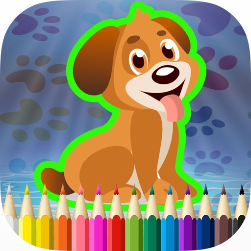 Puppy Dogs Coloring Book Icon