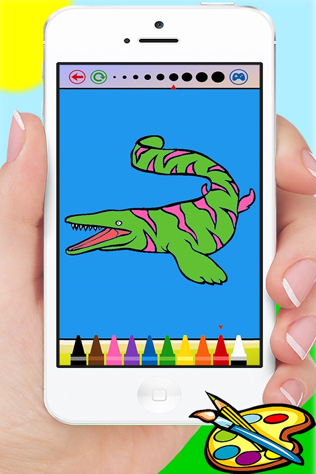 Dinosaur Coloring Book - Dino Drawing for Kids Free Games screenshot 4