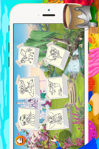Princess Girl Coloring Book - All In 1 Fairy Tail Draw, Paint And Color Games HD For Good Kid screenshot 3