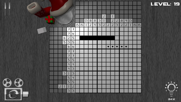 Christmas Nonogram - Santa Claus Plays Super Japanese Crossword screenshot-3