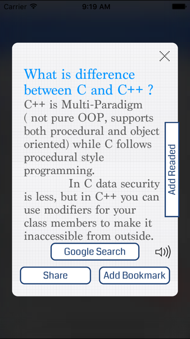 How to cancel & delete C++ Interview Questions from iphone & ipad 3