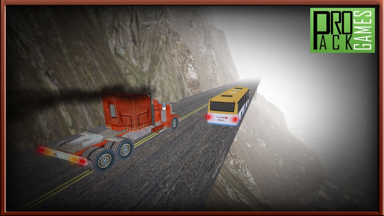 Diesel Truck Driving Simulator - Dodge the traffic on a dangerous mountain highway