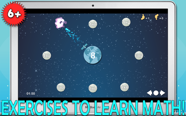 Multiplications Asteroids - “Math in Space” Learning Series(圖3)-速報App