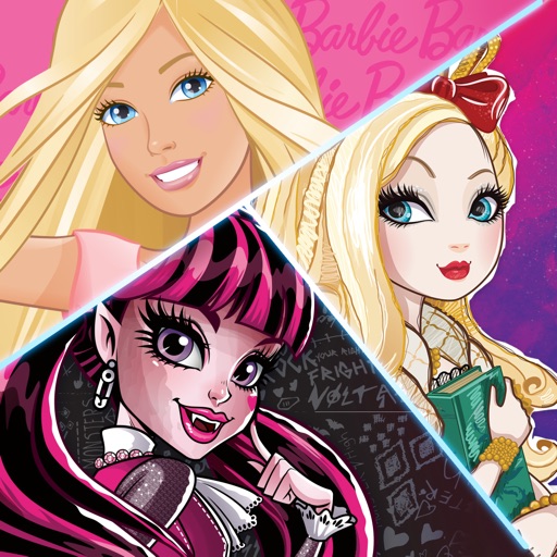 Mattel Fun with Activities featuring Barbie®, Monster High® and Ever After High™ icon