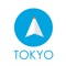 東京旅行者のためのガイドアプリ 距離と方向...