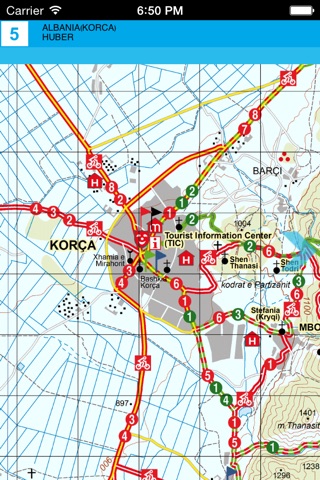 Корча. Туристическая карта. screenshot 4