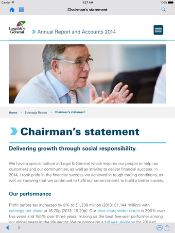 Legal & General Annual Reports and Accounts screenshot 3