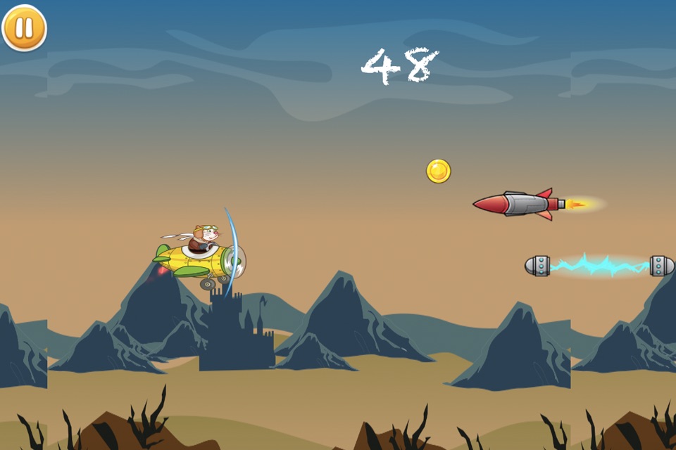 Hero Cat Flying - The Funny Jetpack Adventure Game screenshot 4