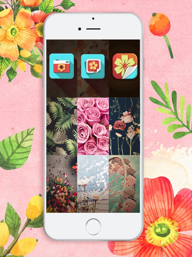 Hdの花の壁紙 おかしなロック画面の背景 そして花のテーマを開花 Iphoneのための をapp Storeで