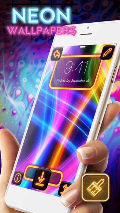 How to cancel & delete Cool Neon Wallpapers – Glowing and Sparkling Background.s for Retina Home Screen Free from iphone & ipad 1