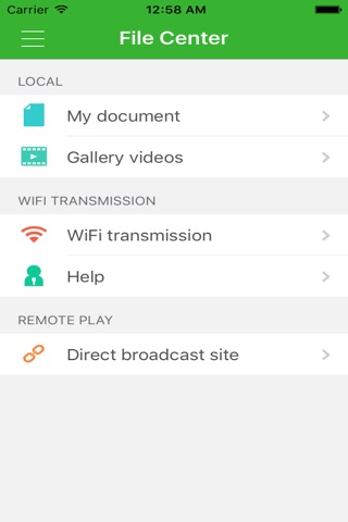 SXPlayer - Universal Player, WiFi transmission screenshot 3