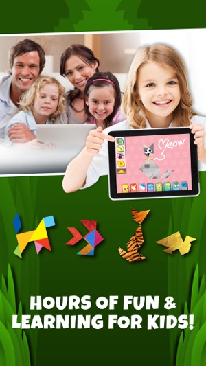 Kids Learning Puzzles: Wild Animals, K12 Tangram(圖5)-速報App