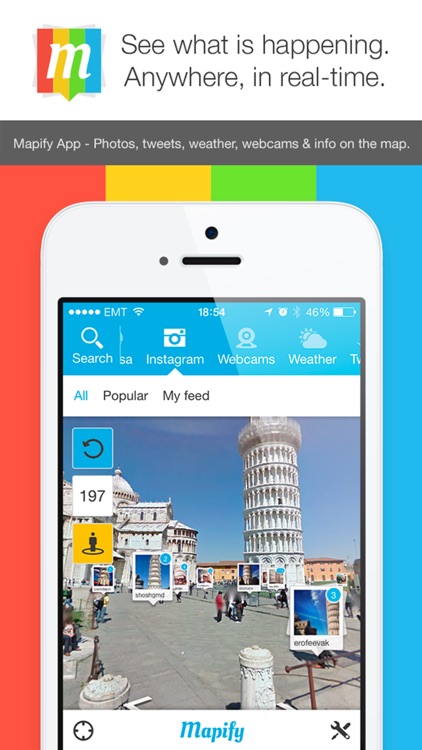 Mapify App - Real Time Media on Map