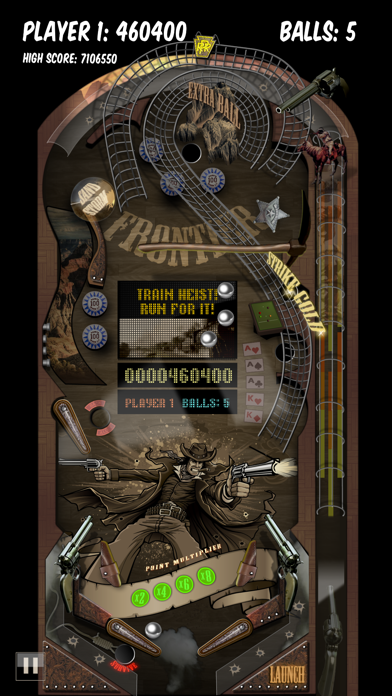 Screenshot from Old West Pinball