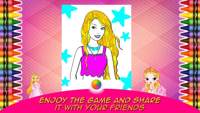 Princess Coloring Game - Girls Paint Games Coloring and Draw(圖5)-速報App