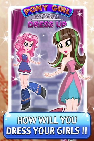 Monster Characters Dress Up Games - My Equestrian little queen pony Edition For Girl screenshot 4