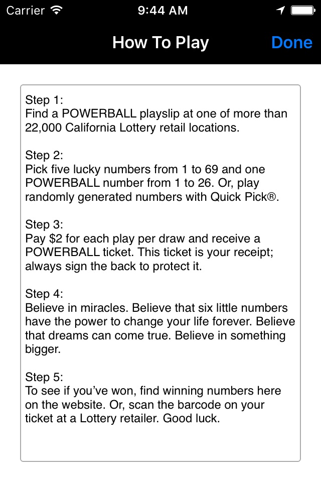 California Lotto & Powerball screenshot 3