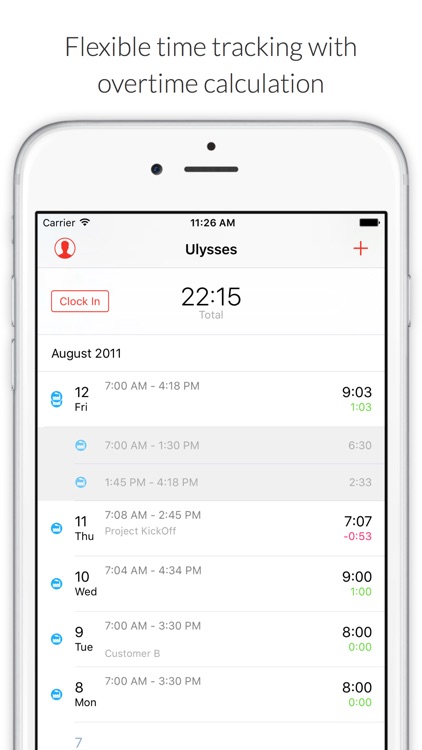 WorkTimes - Time Tracking and Overtime Calculation