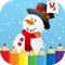 Winter coloring book for toddlers: Kids drawing, painting and doodling games for children