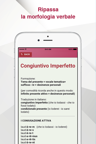 Verbi Latini - Esercitazioni e quiz screenshot 2