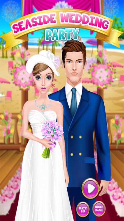 Seaside Wedding Party Makeover & Dress up Salon Girls Game screenshot-3