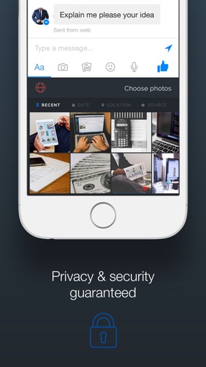 Sender Keyboard | Secure & Self-destructing Photo Sharing(圖5)-速報App