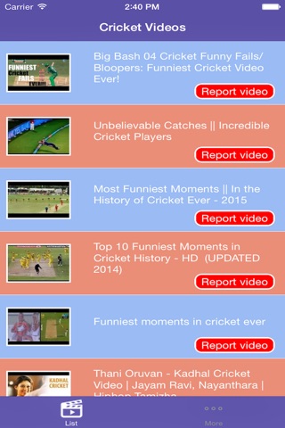 Cricket Videos screenshot 2