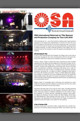 TourLink Magazine - Leaders in Concert and Show Support screenshot 2