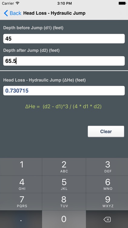 Hydraulics and Waterworks Calc. screenshot-3